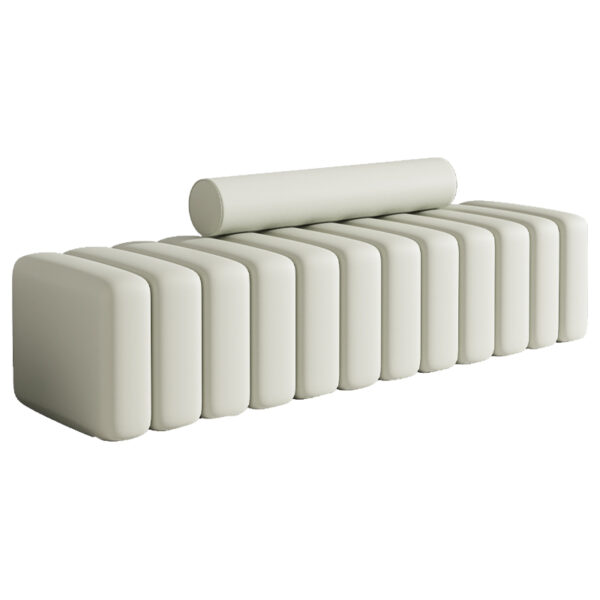 Suede Upholstered Entryway Bench