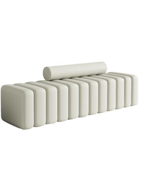Suede Upholstered Entryway Bench