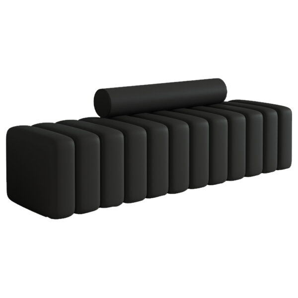 Suede Upholstered Entryway Bench