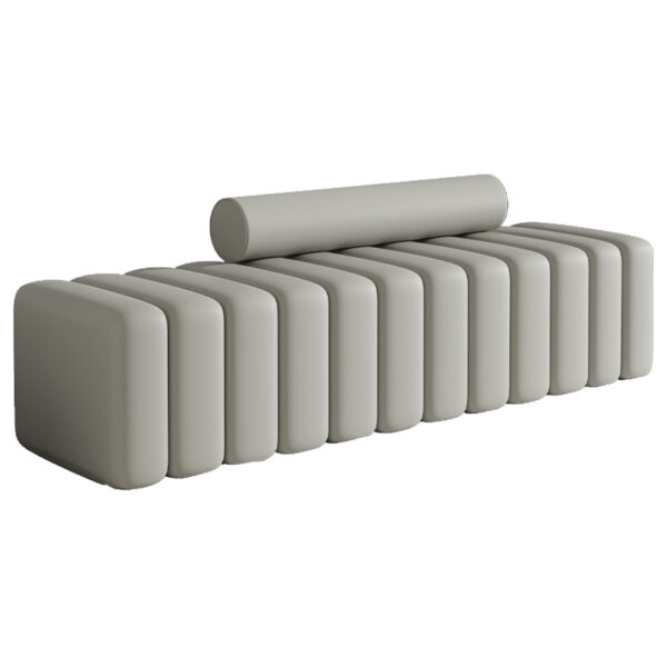 Suede Upholstered Entryway Bench