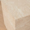 Travertine Plinth End Table