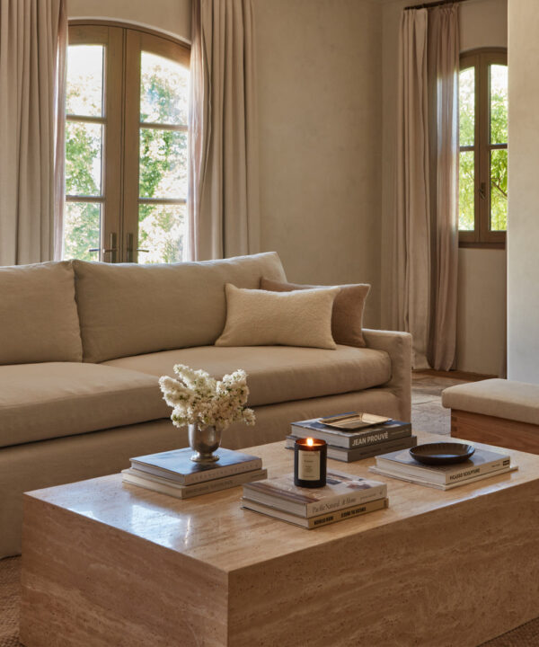 Travertine Rectangle Coffee Table