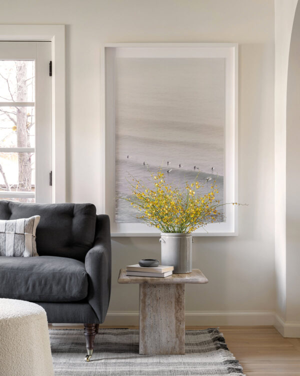 Natural Travertine Side Table