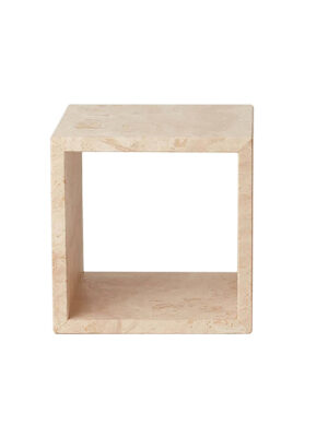 Travertine End Table