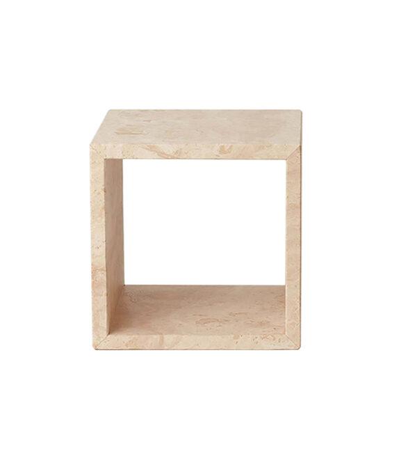 Travertine End Table