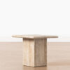 Natural Travertine Side Table