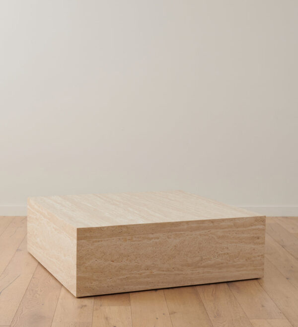 Travertine Square Coffee Table