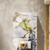 Veined Modellato Marble Plinth Coffee Table