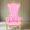 Wedding Pink Throne Chair