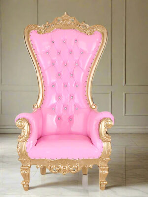 Wedding Pink Throne Chair