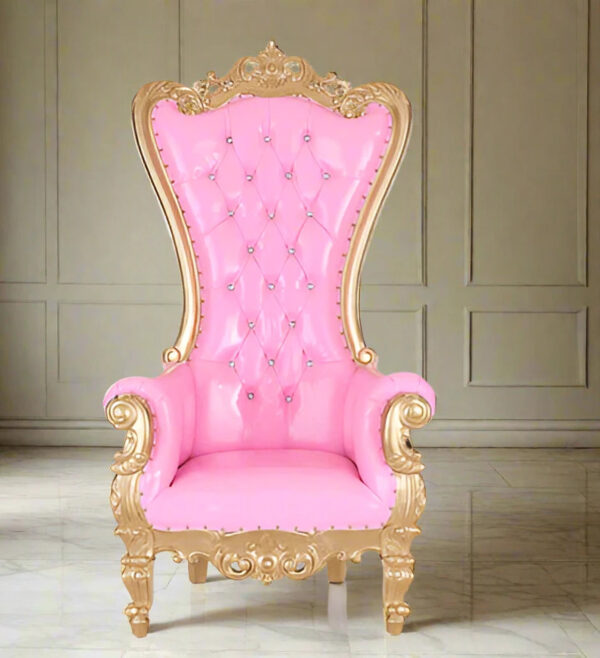 Wedding Pink Throne Chair
