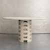 Round Brace Dining Table