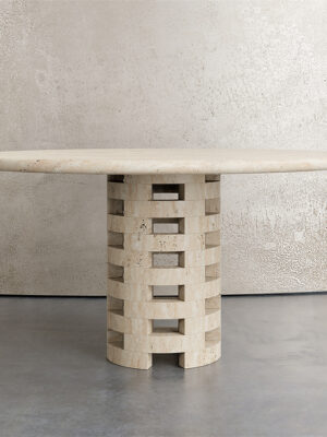 Round Brace Dining Table