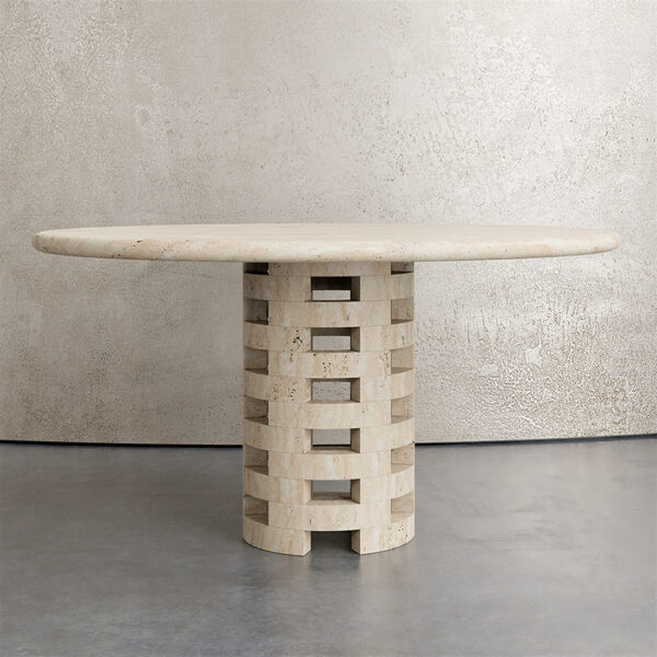 Round Brace Dining Table