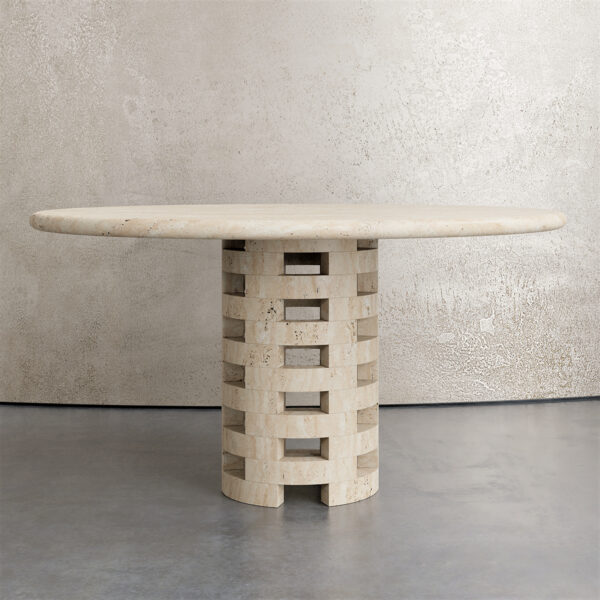 Round Brace Dining Table