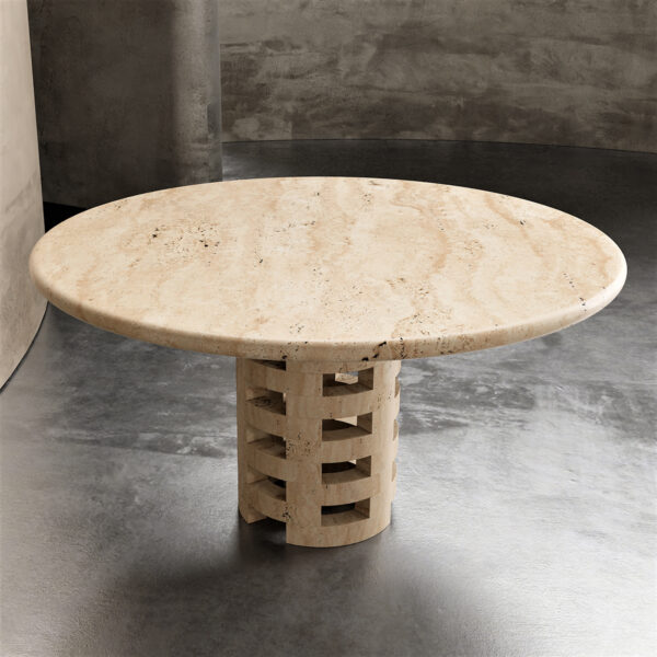 Round Brace Dining Table