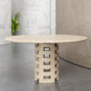 Round Brace Dining Table