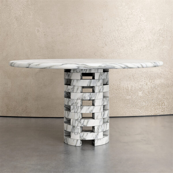 Natural Travertine Round Table