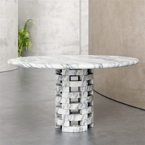 Natural Travertine Round Table