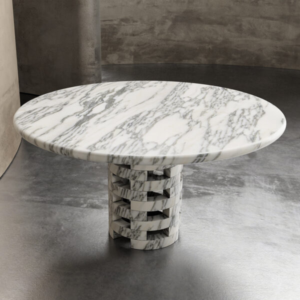 Natural Travertine Round Table