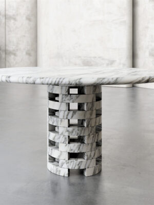 Natural Travertine Round Table